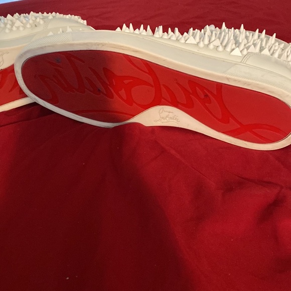 Christian Loboutin Louis Flat Calf Spikes 100% Authentic - Picture 3 of 6